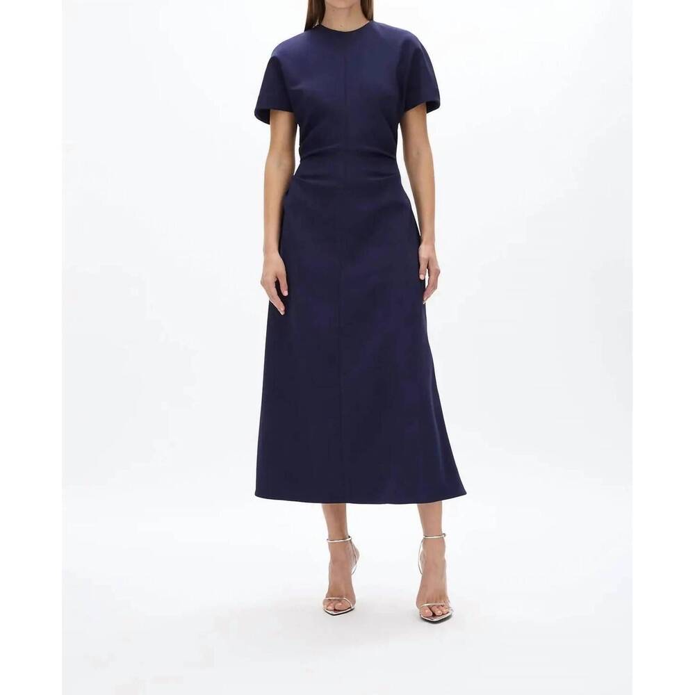 NEW RACHEL GILBERT orion midi dress in navy